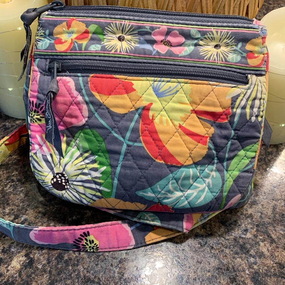 Vera Bradley Triple Zip Hipster Crossbody